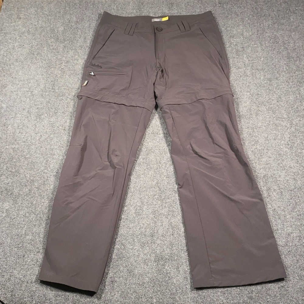 Cabelas Insect Defense Black/Gray‎ Convertible Pants Women's Size 12 XPG Outdoor